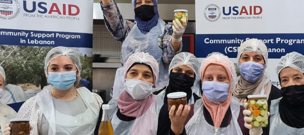 USAID Female Workers with Lebanese Products