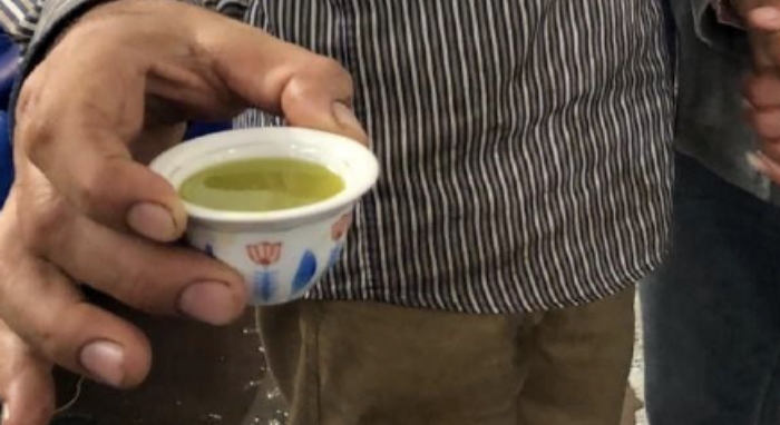 Olive Oil in a Lebanese Coffee Mug